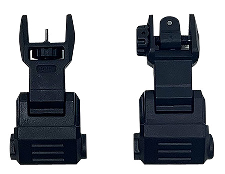 NcStar VG167 Picatinny High Profile Front and Rear Sight Set Black Polymer | Elite Firearms