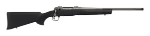 Savage Arms 58274 110 Trail Hunter Lite Full Size 30-06 Springfield 4+1 20" Fluted/Threaded Barrel, Drilled & Tapped Steel Receiver, Black Fixed Synthetic Stock