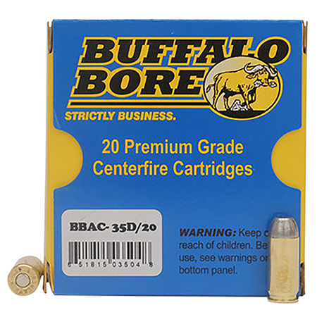 Buffalo Bore Ammunition 35D20 Personal Defense Strictly Business 460Rowland 255gr Hard Cast Flat Nose 20 Per Box/12 Case | Elite Firearms