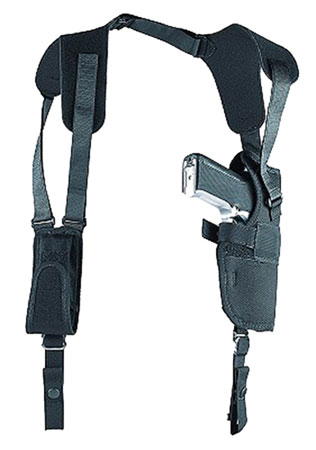 Uncle Mike's 83001 Sidekick Vertical Shoulder Holster Shoulder Size 0 Black Cordura Harness Fits Sm/Med DA Revolver Fits 2-3" Barrel Right Hand | Elite Firearms