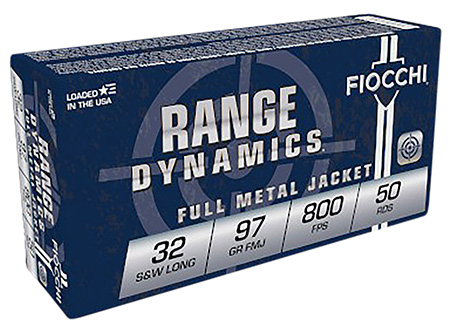 Fiocchi 32SWLA Range Dynamics  32S&WLong 97gr Full Metal Jacket 50 Per Box/20 Case | Elite Firearms