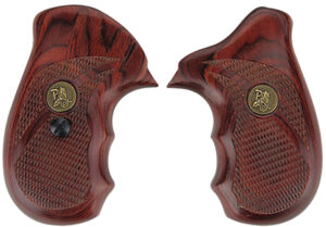 Pachmayr 63000 Renegade Grip Checkered Rosewood Laminate with Finger Grooves for S&W J Frame | Elite Firearms