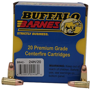 Buffalo Bore Ammunition 24H20 Buffalo-Barnes Strictly Business 9mmLuger +P+ 115gr Barnes TAC-XP Lead Free 20 Per Box/12 Case | Elite Firearms