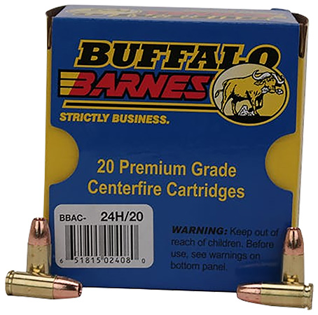 Buffalo Bore Ammunition 24H20 Buffalo-Barnes Strictly Business 9mmLuger +P+ 115gr Barnes TAC-XP Lead Free 20 Per Box/12 Case | Elite Firearms