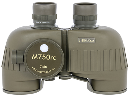 Steiner 2690 M750rc Reticle & Compass 7x50mm Range Finding Reticle Floating Prism, Sports-Auto Focus, OD Green Makrolon w/Rubber Armor Features Compass | Elite Firearms