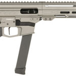 CMMG 99A68A2TNG Dissent MKGS 9mm Luger 33+1 6.50", Tungsten Gray Rec, Picatinny Brace Adapter, 5.50" M-LOK Handguard, Left Side Charging Handle, Zeroed Linear Comp, TriggerTech Trigger | Elite Firearms