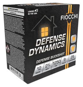 Fiocchi 12EX9P Defense Dynamics Defense Buckshot 12Gauge 2.75" 25 Per Box/10 Case | Elite Firearms
