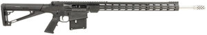 Great Lakes Firearms GL10LA7REMSSBLK AR-10  7mm Rem Mag 5+1 24", Black, 20" M-Lok Handguard Fixed Hogue OverMolded Stock, A2 Grip, Muzzle Brake | Elite Firearms