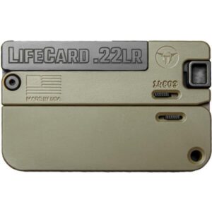 LifeCard .22 LR Single Action Pistol - Polymer Handle Noveske Bazooka Green | Elite Firearms