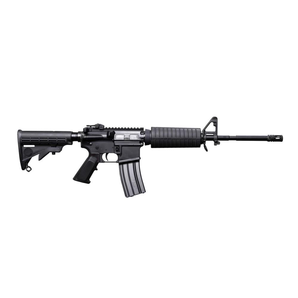Bushmaster M4 Patrolman's Flat Top Rifle 5.56 NATO 10rd Magazine 16" Barrel Black CA Compliant | Elite Firearms