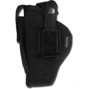Bulldog Extreme Handgun Holster with Belt Loop and Clip for Standard Autos with 2-4" Barrels Black Ambi | Elite Firearms