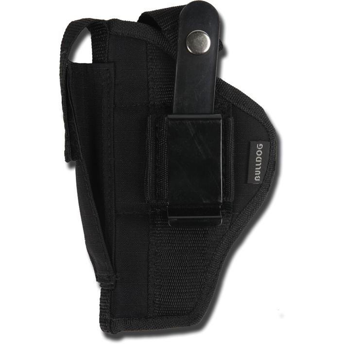 Bulldog Extreme Handgun Holster with Belt Loop and Clip for Standard Autos with 2-4" Barrels Black Ambi | Elite Firearms