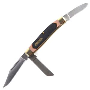 Old Timer Senior Folding Knife 3" Clip Point Blade 3 Blades | Elite Firearms