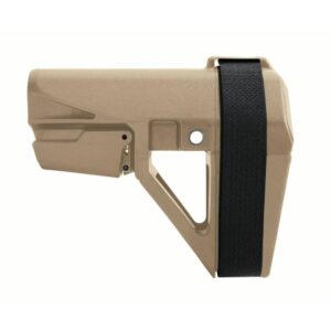 SB Tactical SBA5 Pistol Stabilizing Brace 5-Position Adjustable for AR-15 - FDE | Elite Firearms