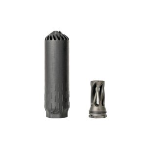 Huxwrx Flow 6k Suppressor Kit 5/8×24 Black with Flash Hider