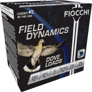 Fiocchi Lead Dove & Quail Shotshells 20ga 2-3/4 in 7/8 oz #7.5 1210 fps 25/ct | Elite Firearms