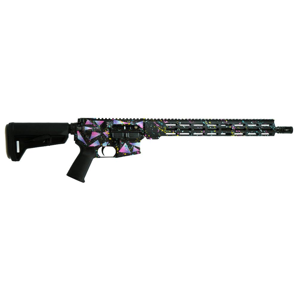Shark Coast Tactical "Retro Miami" AR-15 Rifle 5.56mm 30rd Magazine 16" Barrel 15" MLOK Handguard | Elite Firearms