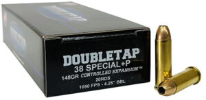 DoubleTap Ammunition 38SP148CE   38Special 148gr Controlled Expansion JHP 20 Per Box/50 Case | Elite Firearms