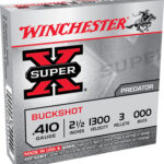 Winchester Ammo XB41000 Super X 410Gauge 2.50" 3Pellets 000Buck Shot 5 Per Box/50 Case