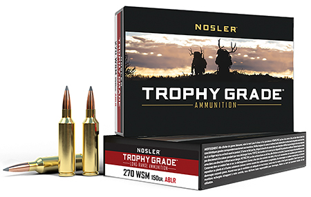 Nosler 60114 Trophy Grade Long-Range 270WSM 150gr Nosler Spitzer AccuBond Long Range 20 Per Box/10 Case | Elite Firearms
