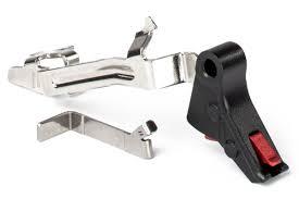 ZEV PRO FLAT FACE TRIGGER BAR KIT SMALL BLK/RED | Elite Firearms