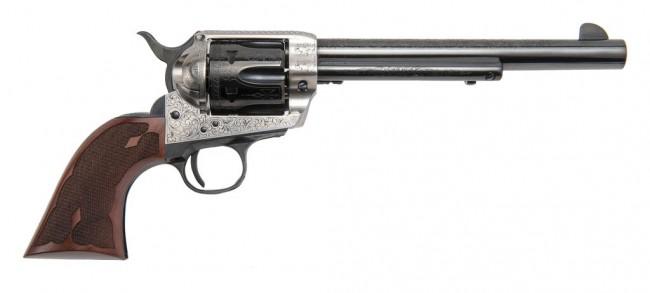 FRONTIER 7.5 Inch 45LC OLD SILVER FRAME LSR ENG | Elite Firearms