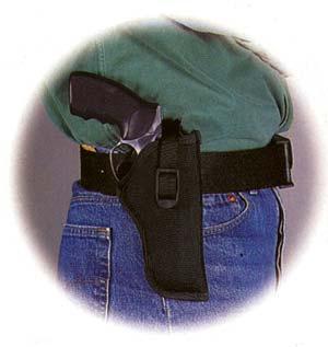 Uncle Mike's Sidekick Hip Holster for 4-1/2" - 5" Barrel large autos open end in Black Right Hand | Elite Firearms