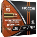 Fiocchi Hyperformance Hunt Handgun Ammunition .357 Rem Mag 140gr HP 1250 fps 25/ct | Elite Firearms