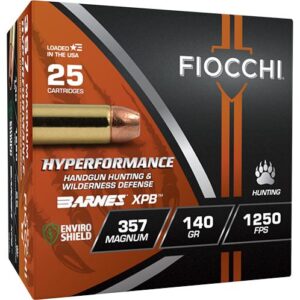 Fiocchi Hyperformance Hunt Handgun Ammunition .357 Rem Mag 140gr HP 1250 fps 25/ct | Elite Firearms