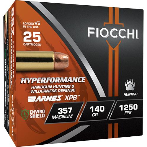 Fiocchi Hyperformance Hunt Handgun Ammunition .357 Rem Mag 140gr HP 1250 fps 25/ct | Elite Firearms