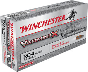 Winchester Ammo X204P Varmint X 204Ruger 32gr Polymer Tip Rapid Expansion 20 Per Box/10 Case | Elite Firearms