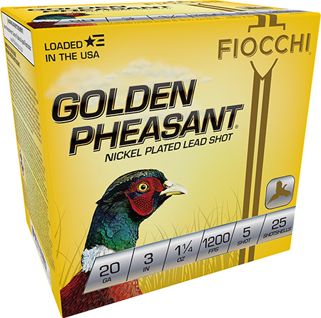Fiocchi 203GP5 Golden Pheasant Extrema 20Gauge 3" 1 1/4oz 5Shot 25 Per Box/10 Case | Elite Firearms