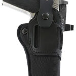 Galco SA95RB Switchback Strongside Crossdraw Belt Black Hybrid Leather-Synthetic Ambidextrous | Elite Firearms