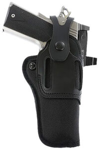 Galco SA95RB Switchback Strongside Crossdraw Belt Black Hybrid Leather-Synthetic Ambidextrous | Elite Firearms