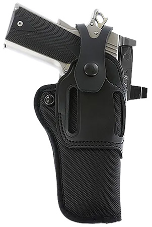 Galco SA95RB Switchback Strongside Crossdraw Belt Black Hybrid Leather-Synthetic Ambidextrous | Elite Firearms