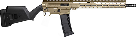 CMMG 94AC80FCT Dissent BR4 *CA Compliant 9mm Luger 10+1 16.10" Coyote Tan Cerakote Aluminum Receiver, Magpul SGA Stock, Zeroed Drop-In Single Stage Trigger | Elite Firearms