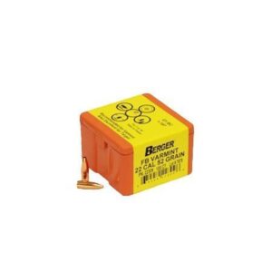 Berger Match Grade Varmint Bullets .22 cal .224" 52 gr FB VARMINT 100/box | Elite Firearms