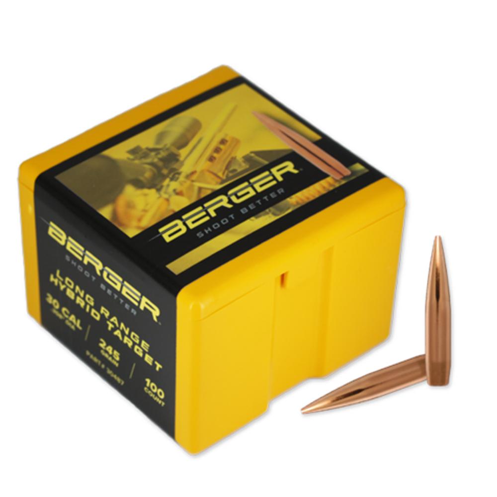 Berger 30 cal 245 gr LR Hybrid Target 100rd | Elite Firearms
