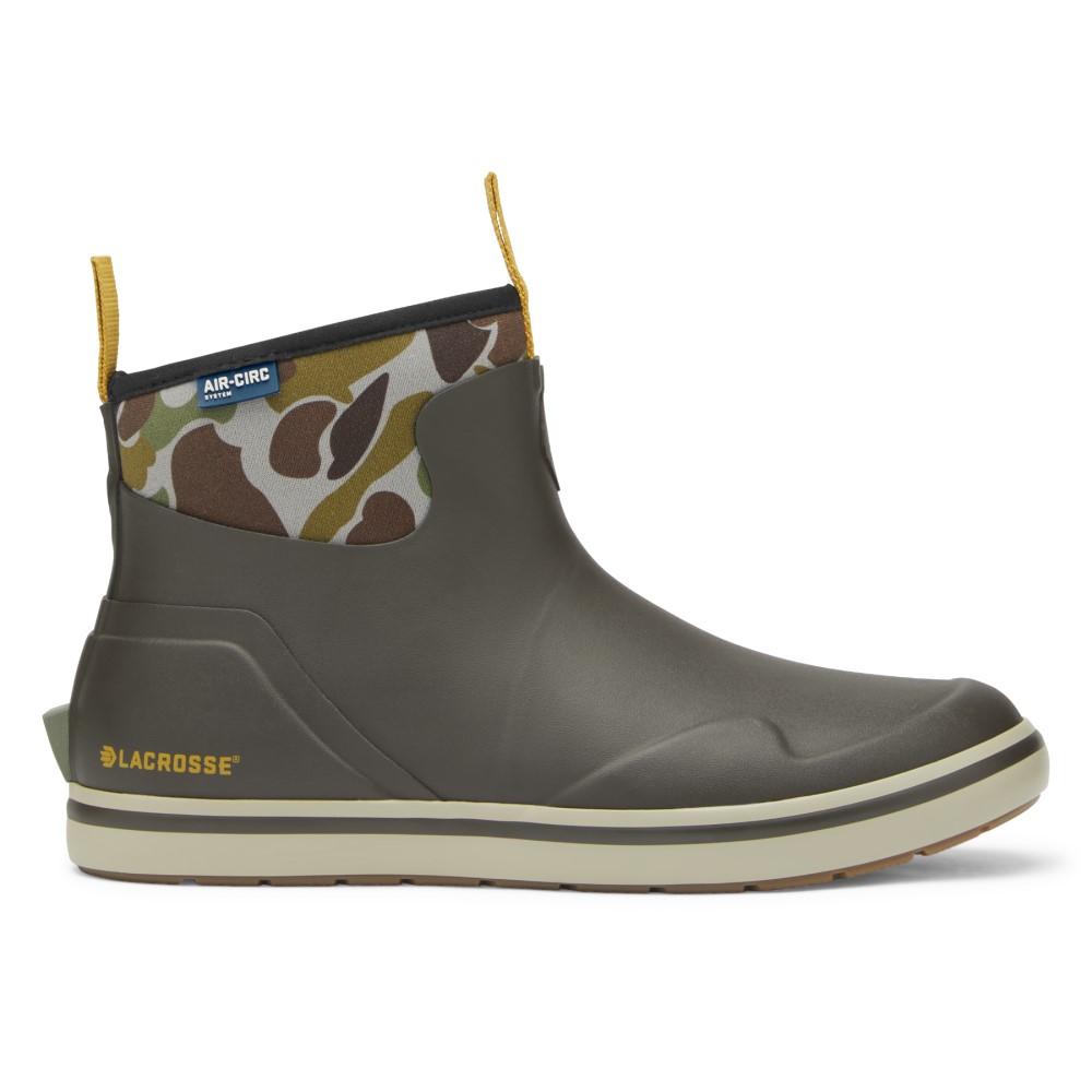 LaCrosse Mens Alpha Deck Boot 6" Olive/Camo Size 09 | Elite Firearms
