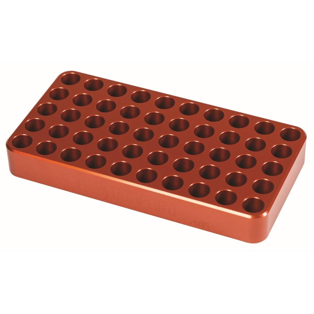Lyman Anodized Aluminum Loading Block .485" Hole Size | Elite Firearms
