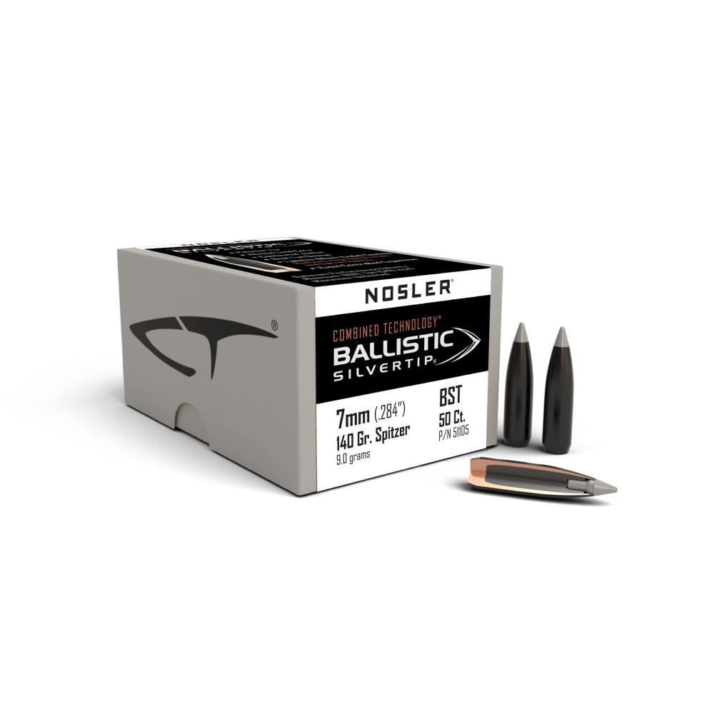 Nosler Ballistic SilverTip Hunting Bullets 7mm .284" 140 gr SBT-BSTIP 50/ct | Elite Firearms