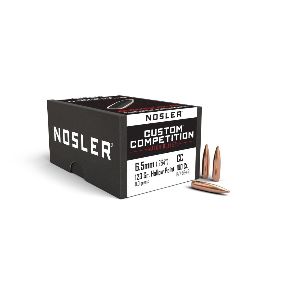 Nosler Custom Competition Bullets 6.5mm .264" 123 gr HPBT 100/ct | Elite Firearms