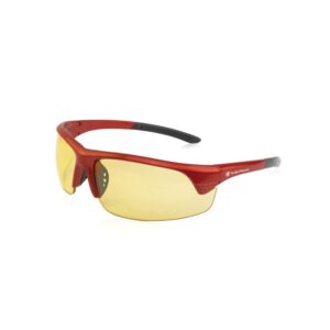 Smith & Wesson Corporal Shooting Glasses Half Frame Red with Amber Lens | Elite Firearms