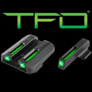 Truglo TFO Tritium/Fiber-Optic Day/Night Sights Kahr Set (Green/Green) | Elite Firearms