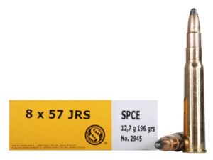Sellier & Bellot Rifle Ammunition 8x57JRS 196 gr SPCE 2380 fps - 20/box | Elite Firearms