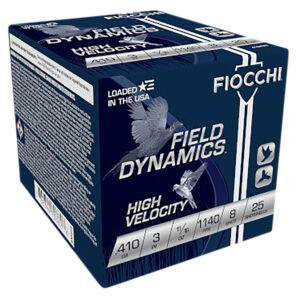 Fiocchi 410HV8 Field Dynamics High Velocity 410Gauge 3" 11/16oz 8Shot 25 Per Box/10 Case | Elite Firearms