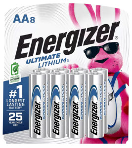 Energizer L91SBP8H3 AA Ultimate Lithium Silver 1.5V Lithium, Qty (8) Single Pack | Elite Firearms