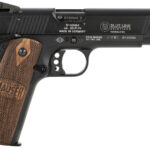 Mauser Rimfire 4110605 1911 22 LR 10+1 5" Black Steel Barrel, Black Aluminum Slide, Black Aluminum Frame w/Beavertail, Walnut Grip, Ambidextrous | Elite Firearms