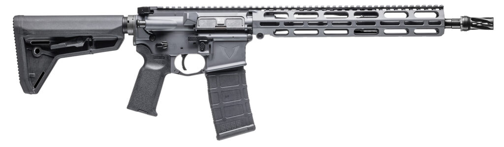 Vktr Industries V31100916622 VK-1PW  5.56 13.70" Sniper Gray Cerakote Low Profile M-LOK Handguard Magpul SL Black Magpul K2 Grip | Elite Firearms