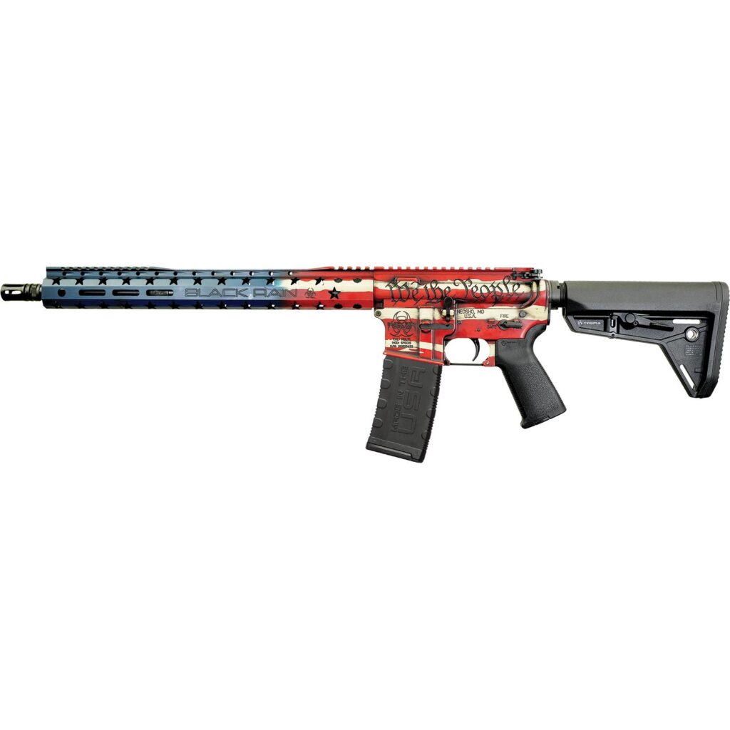 Black Rain Ordnance Spec+ Patriot Rifle 5.56mm 30rd Magazine 16" Barrel Old Glory "We the People" Finish | Elite Firearms